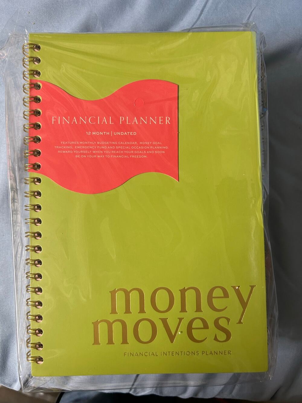 Liquidation Bulk 6-Pack Money Moves 12-Month Undated Financial Planner Lot